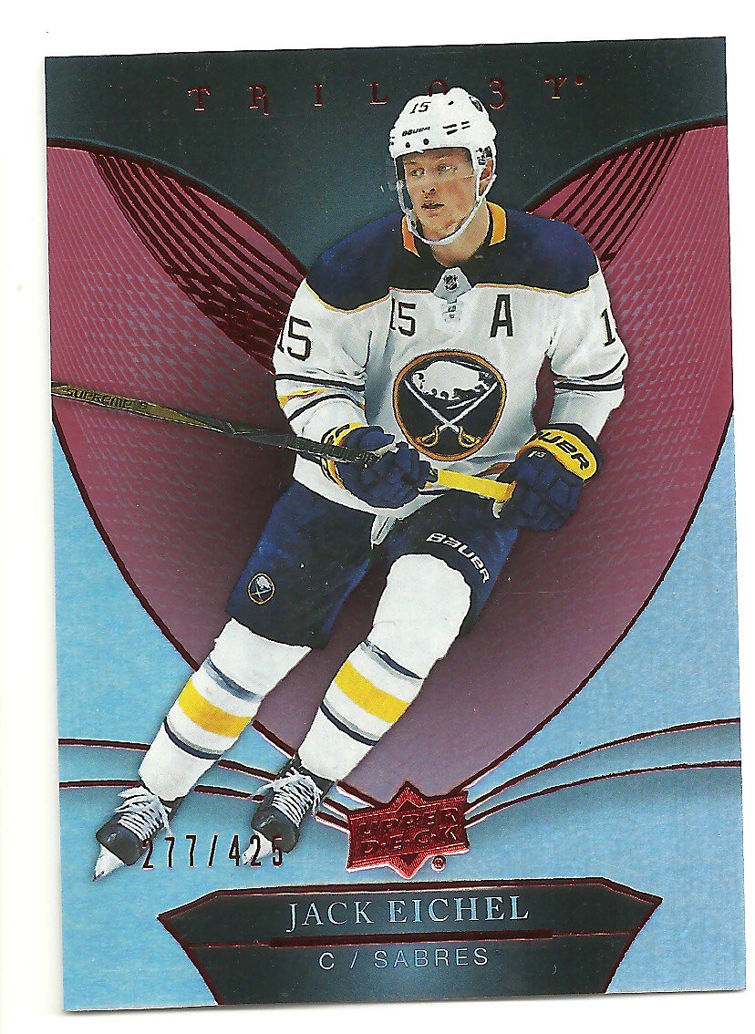 2018-19 Upper Deck Trilogy Red #26 Jack Eichel 277/425 (image for) 2018-19 Upper Deck Trilogy Red #26 Jack Eichel 277/425